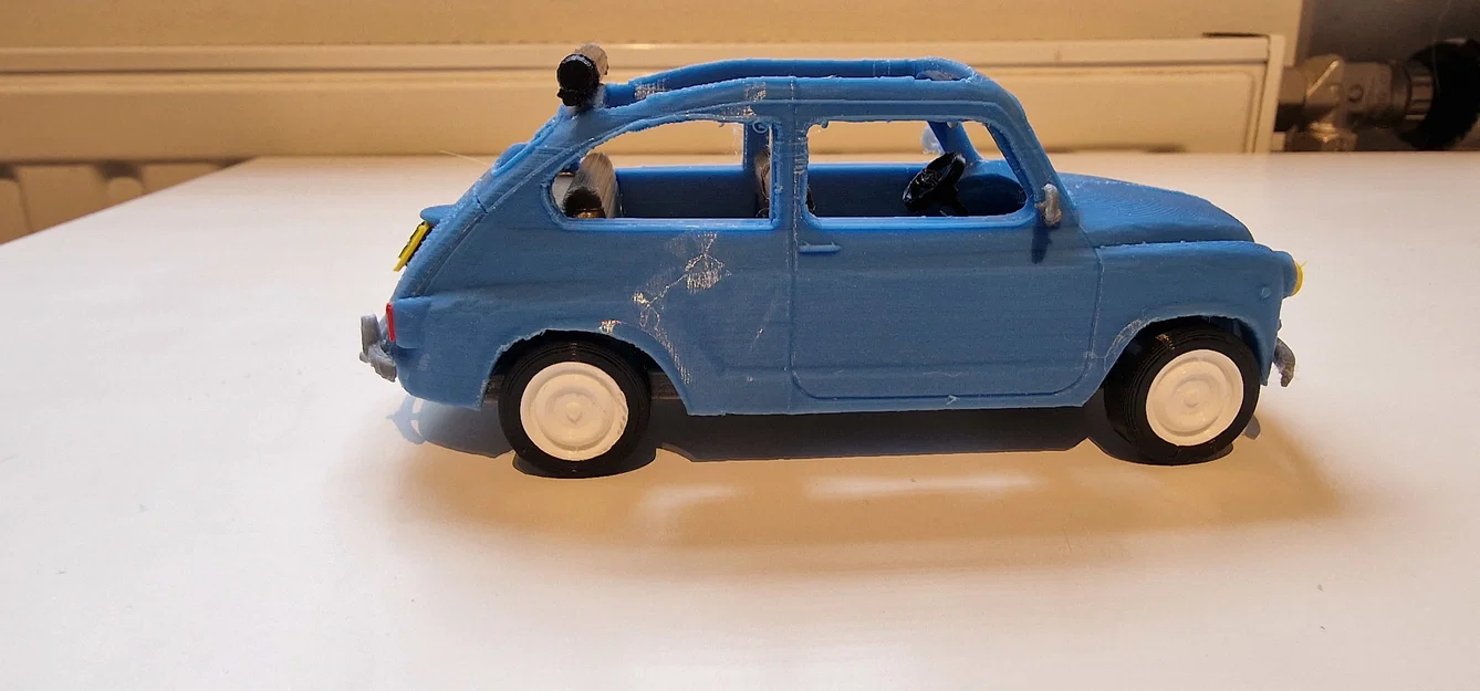Mô hình xe cổ Fiat 600 đời 1961 (File in 3D STL) - Image 7