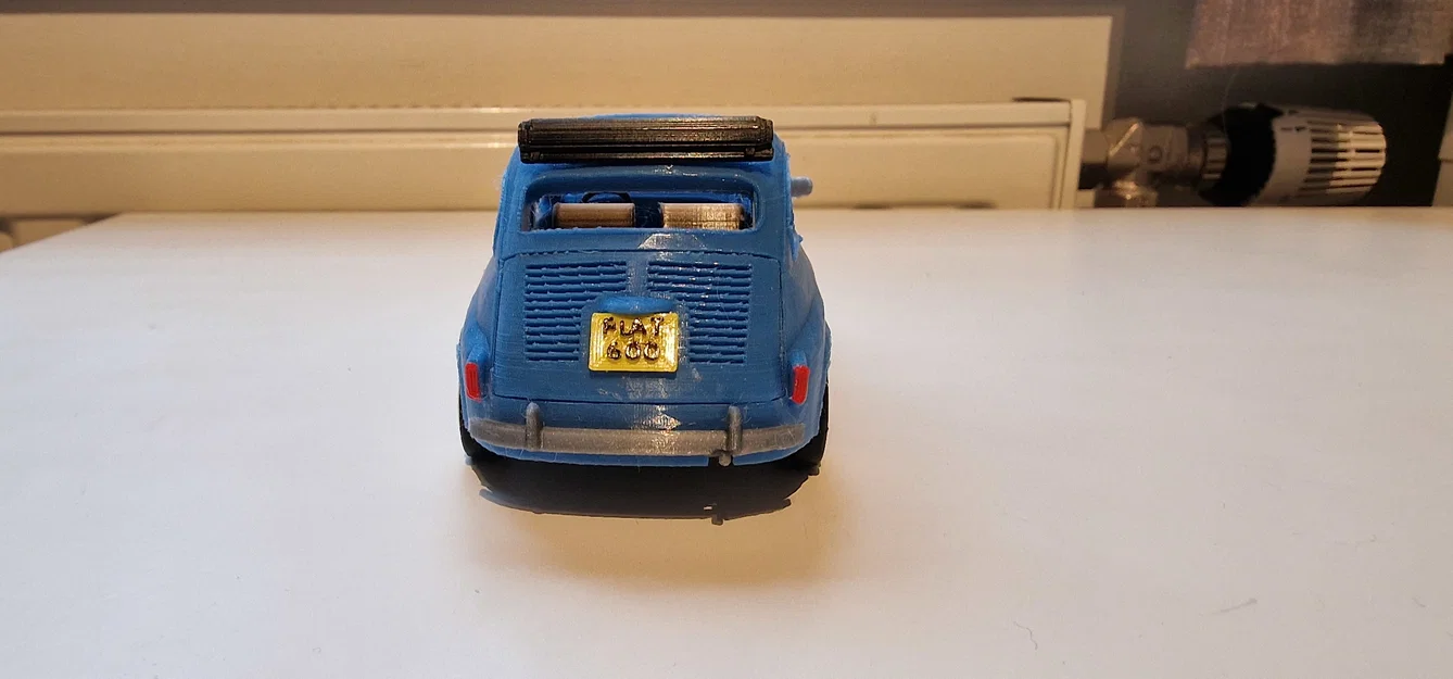 Mô hình xe cổ Fiat 600 đời 1961 (File in 3D STL) - Image 8