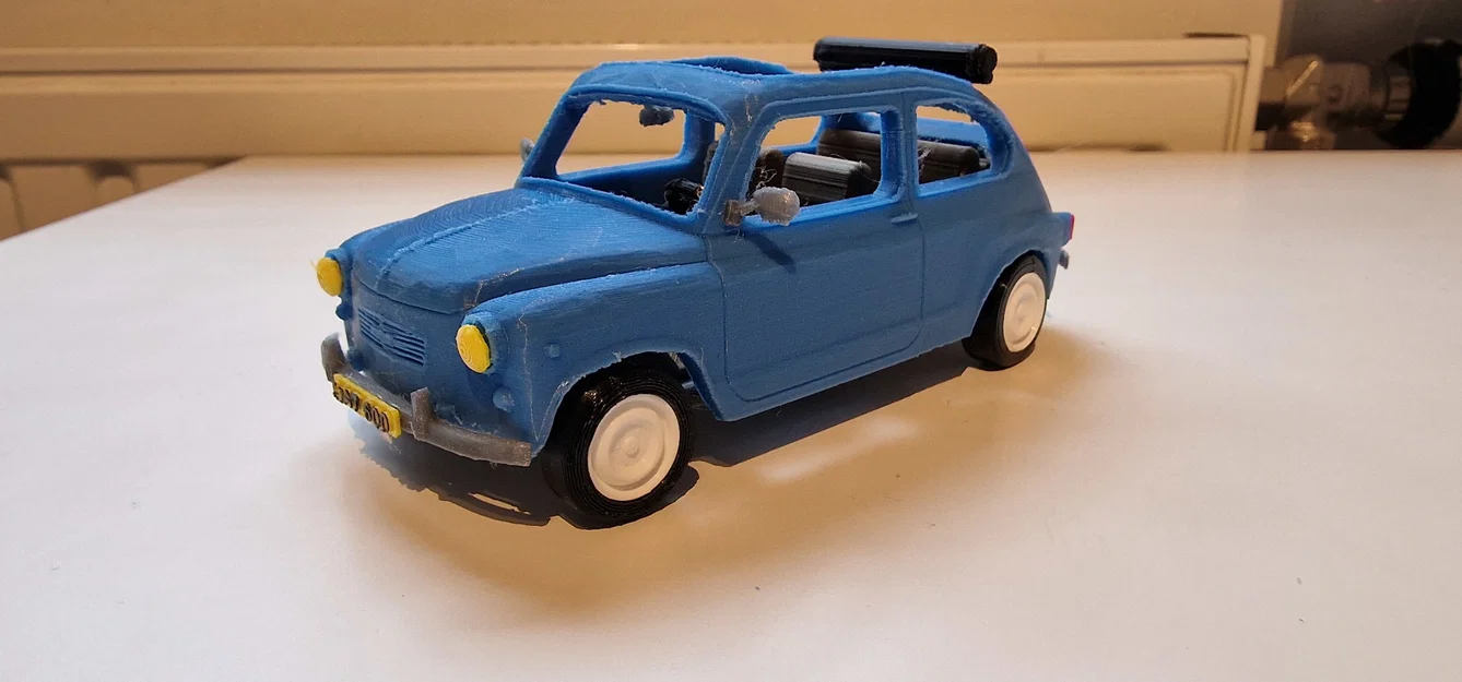 Mô hình xe cổ Fiat 600 đời 1961 (File in 3D STL) - Image 10
