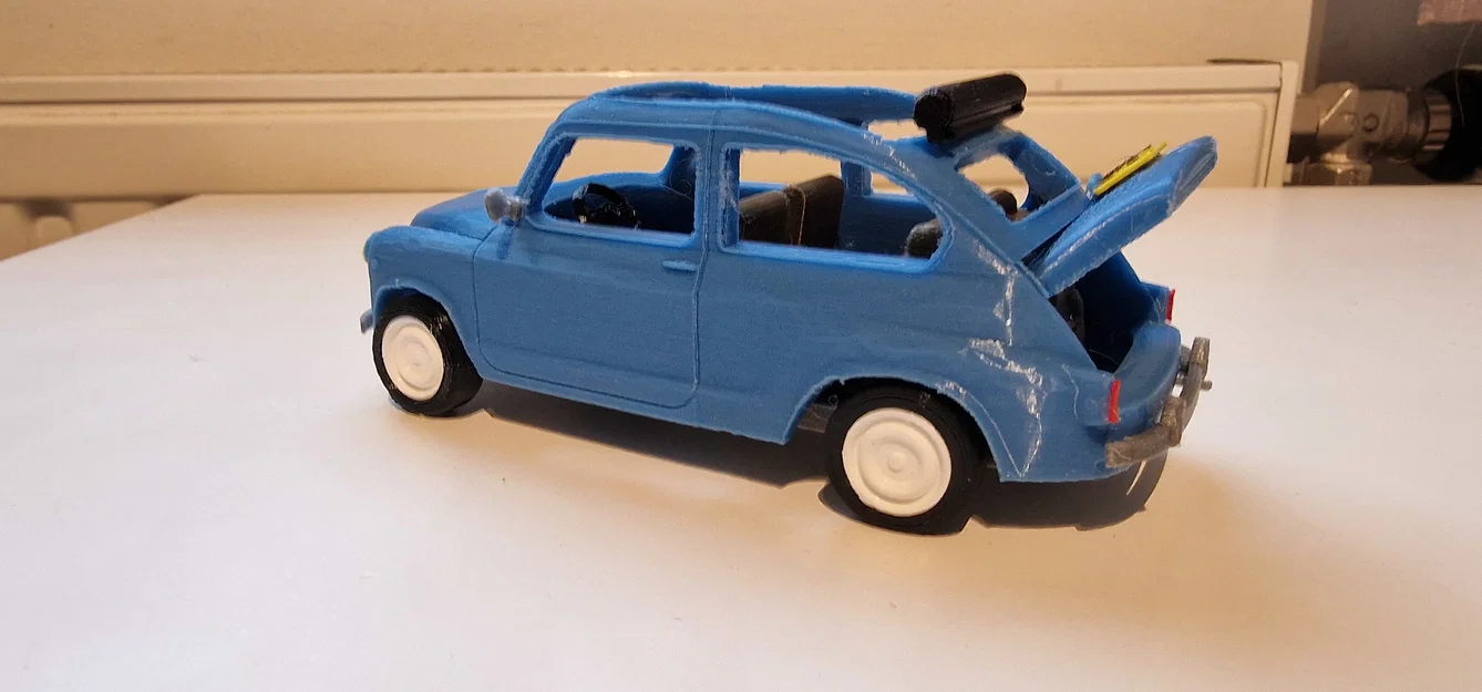 Mô hình xe cổ Fiat 600 đời 1961 (File in 3D STL) - Image 14