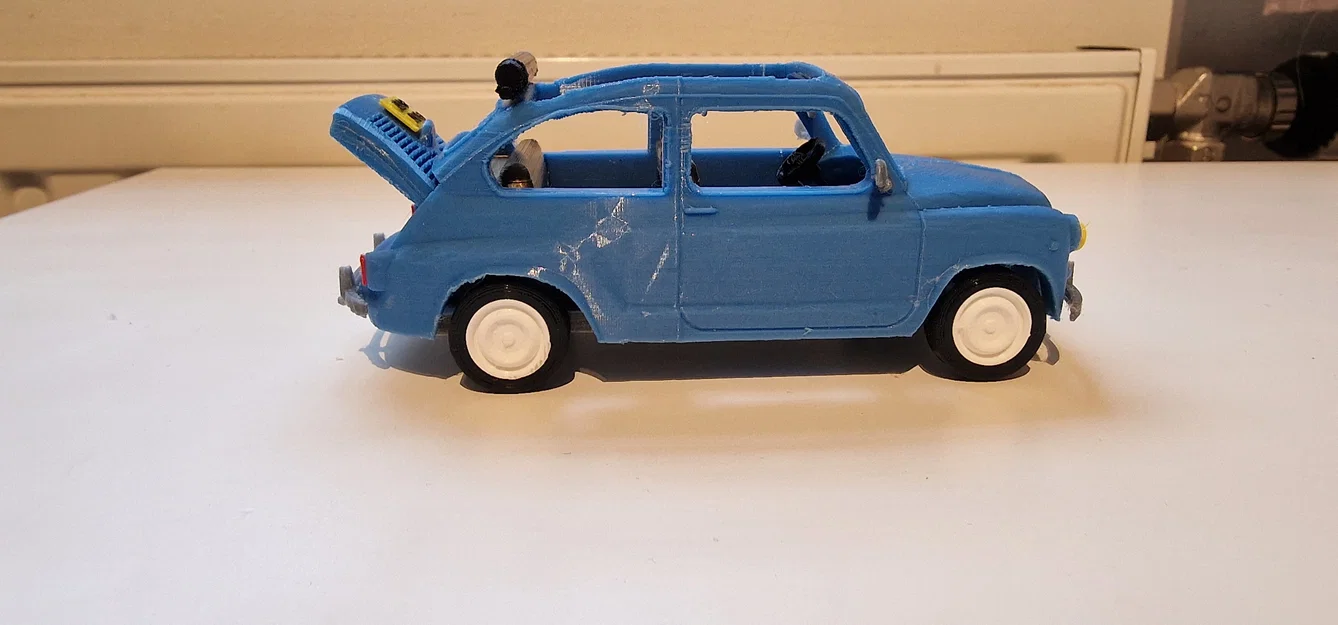 Mô hình xe cổ Fiat 600 đời 1961 (File in 3D STL) - Image 16
