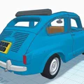 Mô hình xe cổ Fiat 600 đời 1961 (File in 3D STL) - Thumbnail 18