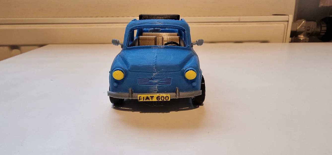 Mô hình xe cổ Fiat 600 đời 1961 (File in 3D STL) - Image 20