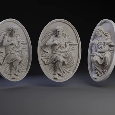 Mô hình phù điêu 3D Chúa Jesus nghệ thuật - File in 3D STL