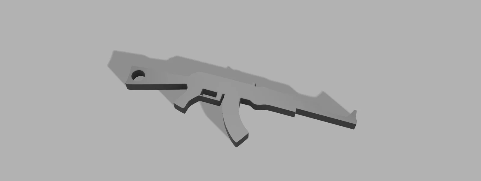 Móc khóa hình súng AK-47: Mô hình in 3D nhỏ gọn, cá tính - Image 1