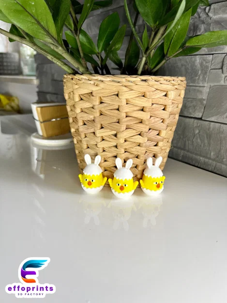 Mô hình chú gà con trong vỏ trứng trang trí Phục Sinh (Easter Chick) - Image 6