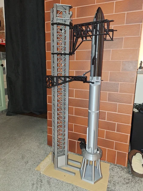 SpaceX Starship & Orbital Launch Tower tỉ lệ 1:144 - Image 4