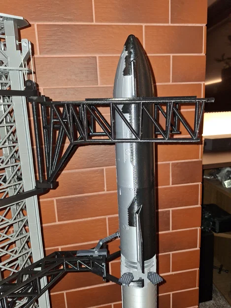 SpaceX Starship & Orbital Launch Tower tỉ lệ 1:144 - Image 11