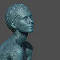 Tượng Filigree Trang Trí: Cô Gái Ngồi Trên Ghế Đẩu - Thumbnail 9