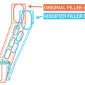 Brace giữ Filler Spool Holder cho Prusa Bear, tương thích Prusa Filament Guide - Thumbnail 2