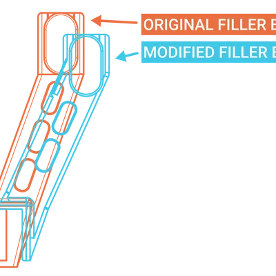 Brace giữ Filler Spool Holder cho Prusa Bear, tương thích Prusa Filament Guide