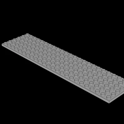 Tấm nền lắp ráp Lego tương thích (Plate 6x24) - File in 3D