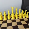 Bộ Cờ Vua Chú Thỏ Phục Sinh (Easter Bunny Chess Set) In 3D Độc Đáo - Thumbnail 1