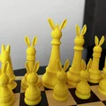 Bộ Cờ Vua Chú Thỏ Phục Sinh (Easter Bunny Chess Set) In 3D Độc Đáo - Thumbnail 3