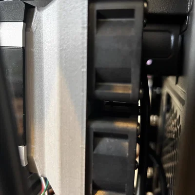 Ốp dẫn gió quạt Nvidia Tesla P40 cho 2 quạt 4020mm