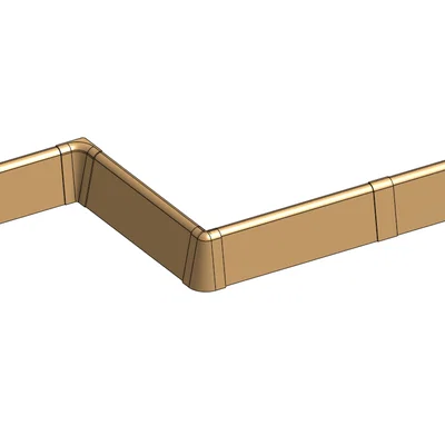 Bộ phụ kiện góc và nối len chân tường Living by HARO (58x19mm)