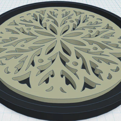 Gothic Rose Window Coaster 11 (Lót Ly Cửa Sổ Hoa Hồng Gothic)