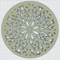 Gothic Rose Window Coaster 11 (Lót Ly Cửa Sổ Hoa Hồng Gothic) - Thumbnail 3