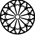 Gothic Rose Window Coaster 12 - Thumbnail 2