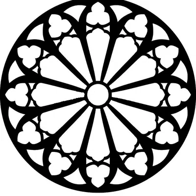 Gothic Rose Window Coaster 12
