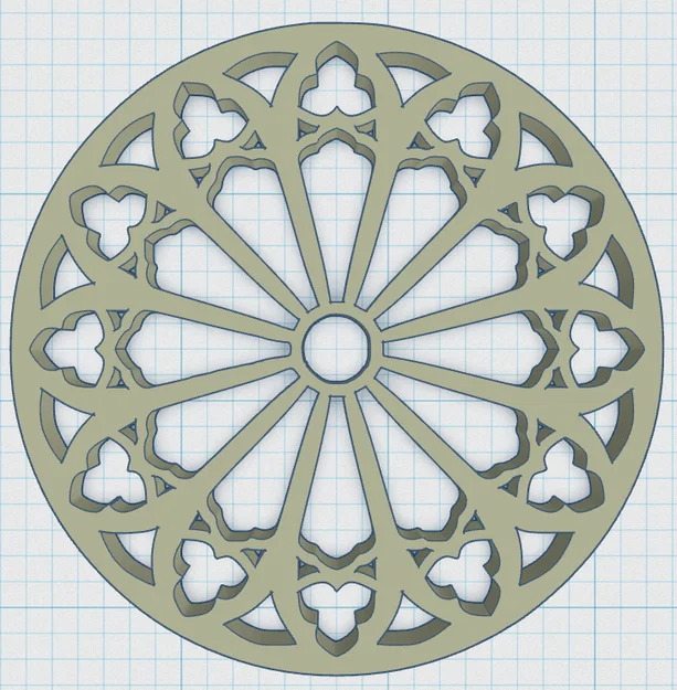 Gothic Rose Window Coaster 12 - Image 3