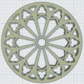 Gothic Rose Window Coaster 12 - Thumbnail 3