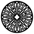 Lót Ly Cửa Sổ Hoa Hồng Gothic 13 - Thumbnail 2