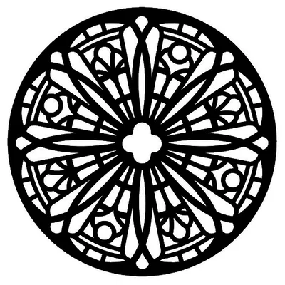 Lót Ly Cửa Sổ Hoa Hồng Gothic 13
