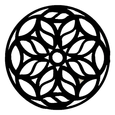 Lót Ly Cửa Sổ Hoa Hồng Gothic 14 (Gothic Rose Window Coaster 14)