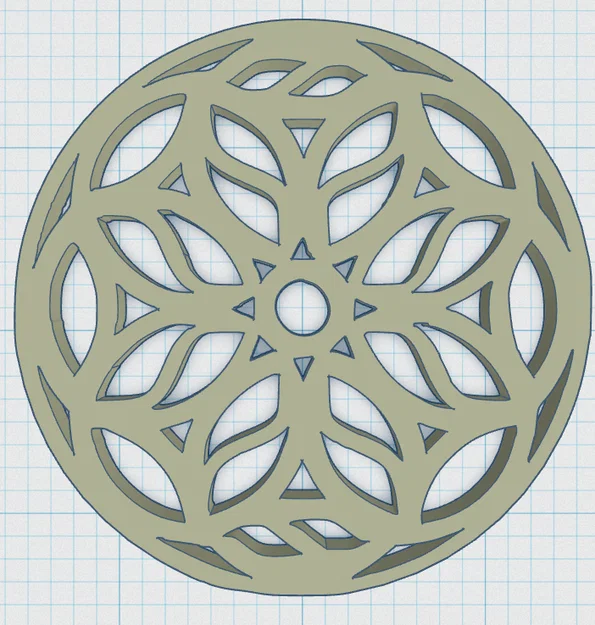 Lót Ly Cửa Sổ Hoa Hồng Gothic 14 (Gothic Rose Window Coaster 14) - Image 3