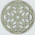 Lót Ly Cửa Sổ Hoa Hồng Gothic 14 (Gothic Rose Window Coaster 14) - Thumbnail 3