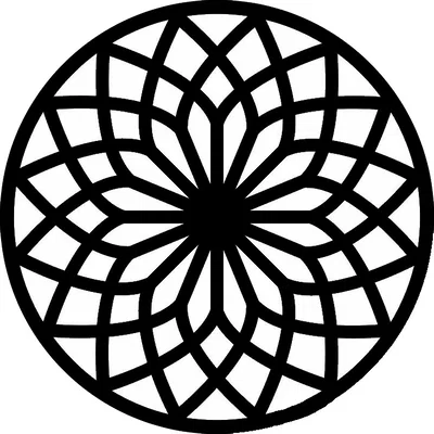 Gothic Rose Window Coaster 17 – Đế Lót Ly Cửa Sổ Hoa Hồng Gothic