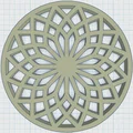Gothic Rose Window Coaster 17 – Đế Lót Ly Cửa Sổ Hoa Hồng Gothic - Thumbnail 3
