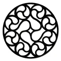 Gothic Rose Window Coaster 16 – Đế lót ly cửa sổ hoa hồng Gothic - Thumbnail 2