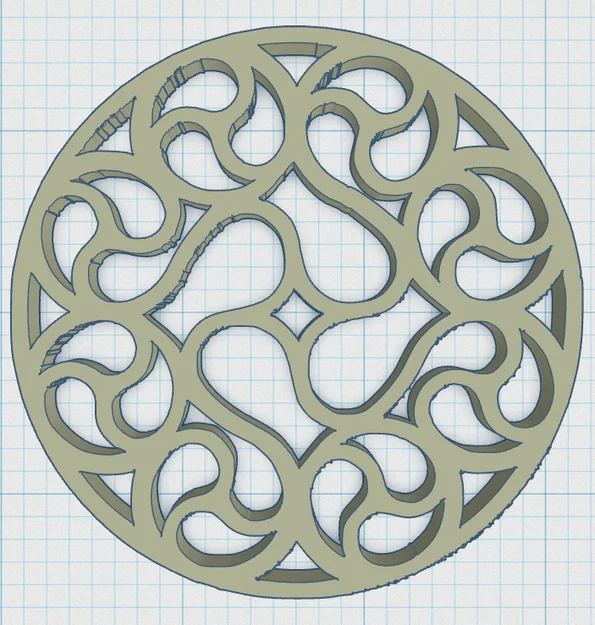 Gothic Rose Window Coaster 16 – Đế lót ly cửa sổ hoa hồng Gothic - Image 3
