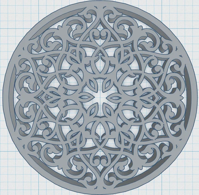 Gothic Rose Window Coaster 18 – Đế lót ly cửa sổ hoa hồng Gothic - Image 3