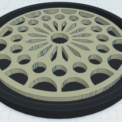 Gothic Rose Window Coaster 19
