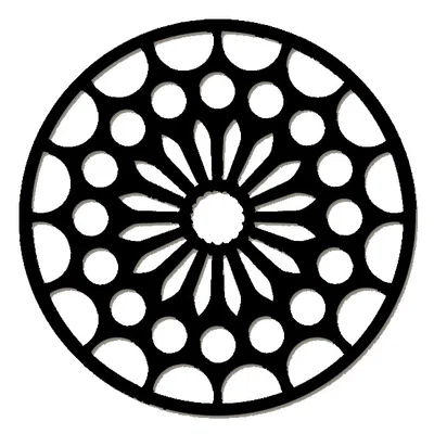 Gothic Rose Window Coaster 19