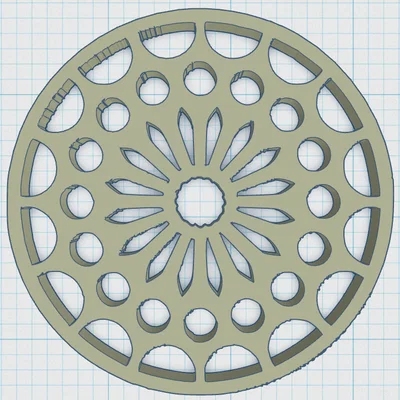 Gothic Rose Window Coaster 19