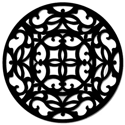 Gothic Rose Window Coaster 20 – Đế Lót Ly Cửa Sổ Hoa Hồng Gothic
