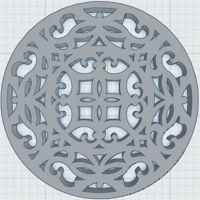 Gothic Rose Window Coaster 20 – Đế Lót Ly Cửa Sổ Hoa Hồng Gothic