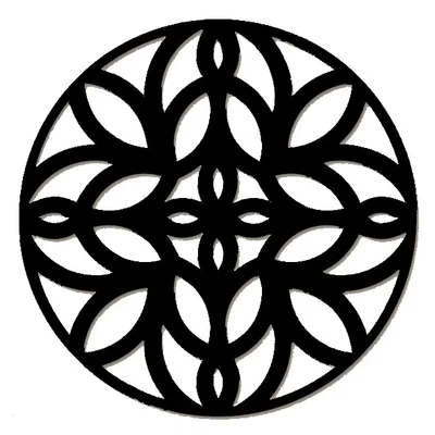 Đế lót ly Cửa Sổ Hoa Hồng Gothic 21