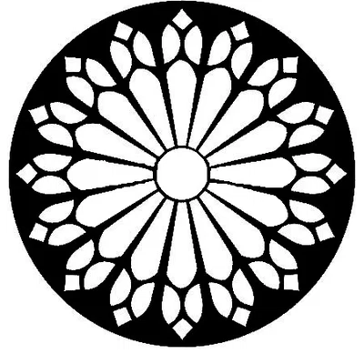 Đế lót ly Cửa sổ Hoa Hồng Gothic 22
