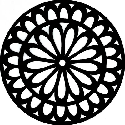 Đế lót ly Cửa Sổ Hoa Hồng Gothic 24