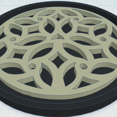 Gothic Rose Window Coaster 25
