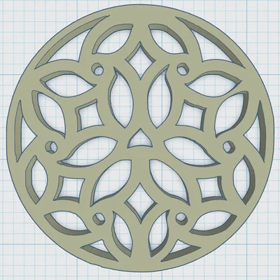 Gothic Rose Window Coaster 25