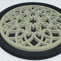 Gothic Rose Window Coaster 27 (Lót Ly Cửa Sổ Hoa Hồng Gothic) - Thumbnail 1