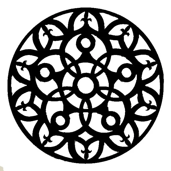 Đế Lót Ly Cửa Sổ Hoa Hồng Gothic 26 - Image 2