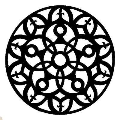 Đế Lót Ly Cửa Sổ Hoa Hồng Gothic 26