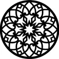 Gothic Rose Window Coaster 27 (Lót Ly Cửa Sổ Hoa Hồng Gothic) - Thumbnail 2